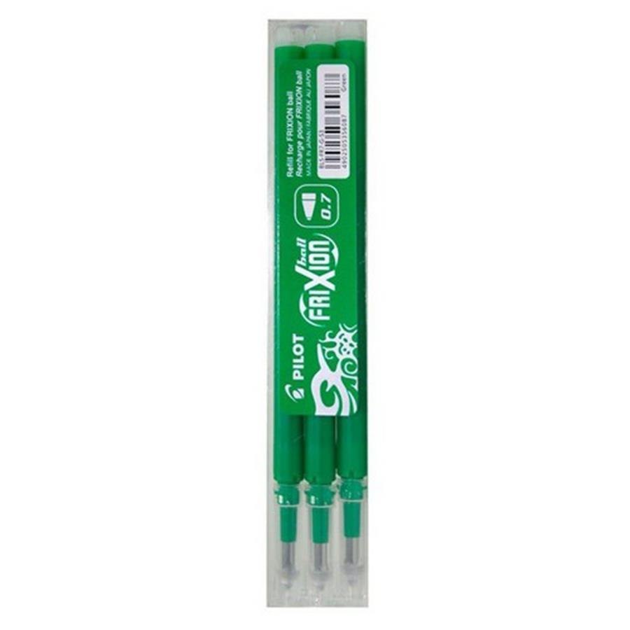 Recharge stylo effaçable FRIXION VERT 3PCS TÉLÉCOMMANDE BLS-FR7-S3